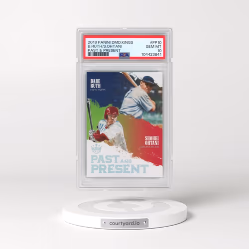 2018 Panini Diamond Kings Past & Present #PP10 Babe Ruth/Shohei Ohtani (PSA 10 GEM MINT)