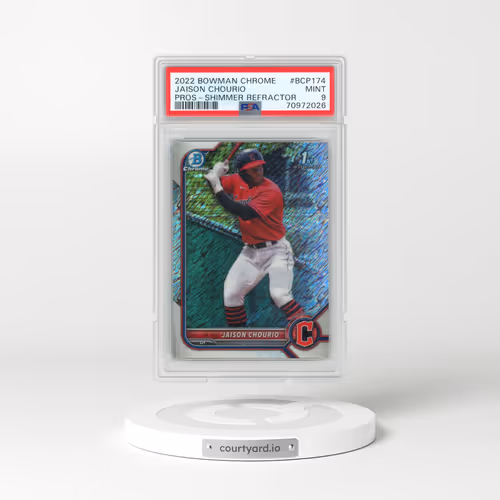 2022 Bowman Chrome Prospects #BCP174 Jaison Chourio - Shimmer Refractor (PSA 9 MINT)