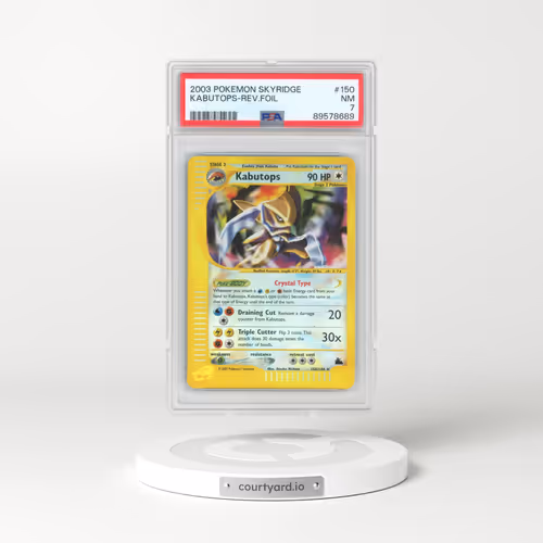 2003 Pokémon Skyridge #150 Kabutops - Reverse Foil (PSA 7 NM)