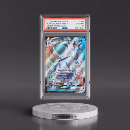 2021 Pokémon Sword & Shield Chilling Reign #046 Ice Rider Calyrex Vmax - Full Art Holiday Calendar 2