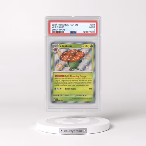 2024 Pokémon Paf EN-Paldean Fates #094 Vileplume - Shiny Rare (PSA 9 MINT)