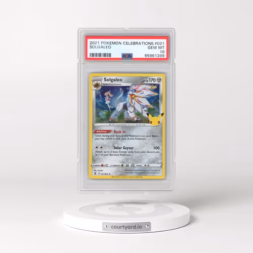 2021 Pokémon Celebrations #021 Solgaleo (PSA 10 GEM MINT)