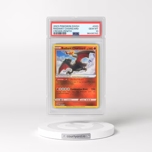 2023 Pokémon Sword and Shield Crown Zenith #020 Radiant Charizard - Holo (PSA 10 GEM MINT)