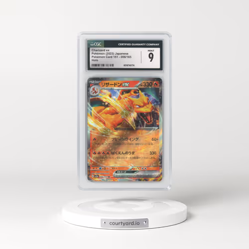 2023 Pokémon Card 151 #006/165 Charizard ex (CGC 9 MINT)