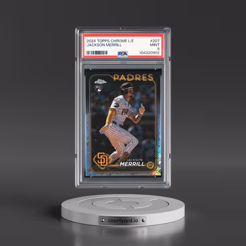 2024 Topps Chrome Logofractor Edition #207 Jackson Merrill (PSA 9 MINT)