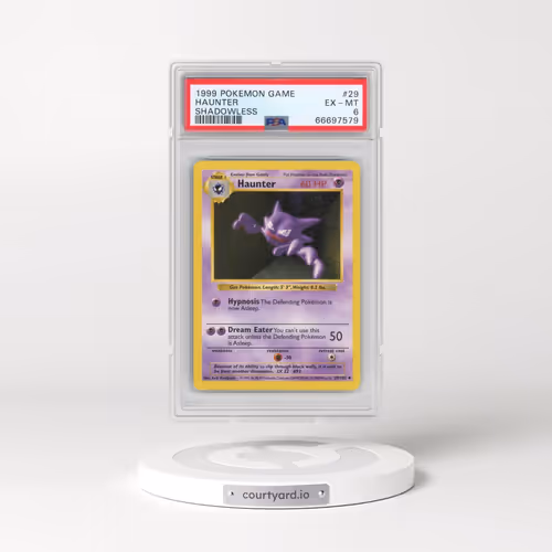 1999 Pokémon Game #29 Haunter - Shadowless (PSA 6 EX-MT)