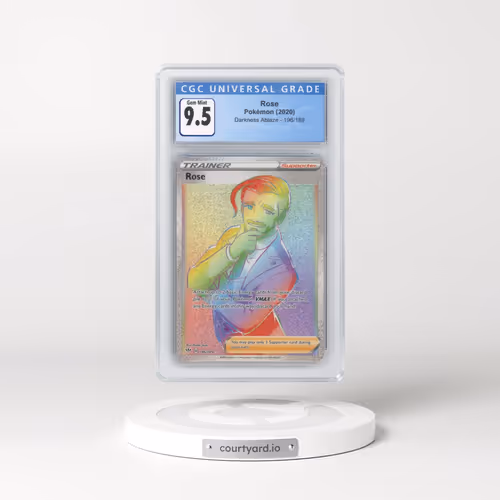 2020 Darkness Ablaze #196/189 Rose - Rainbow Rare Holo (CGC 10 GEM MINT)