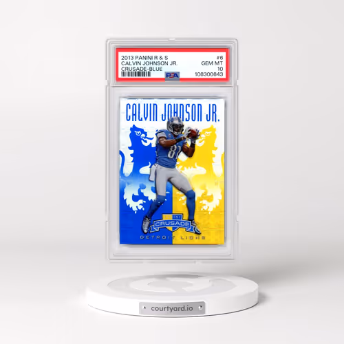 2013 Panini Rookies & Stars Crusade #6 Calvin Johnson Jr. - Blue (PSA 10 GEM MINT)