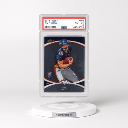 2010 Finest #100 Tim Tebow (PSA 8 NM-MT)
