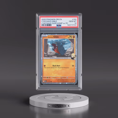 2025 Pokémon Dri EN-Destined Rivals #102 Cynthia's Gible - Cynthia's Garchomp EX Premium Collection