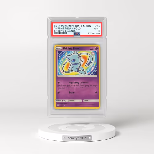 2017 Pokémon Sun & Moon Shining Legends #40 Shining Mew - Holo Holo (PSA 9 MINT)
