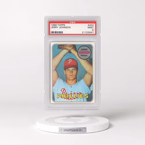 1969 Topps #253 Jerry Johnson (PSA 9 MINT)