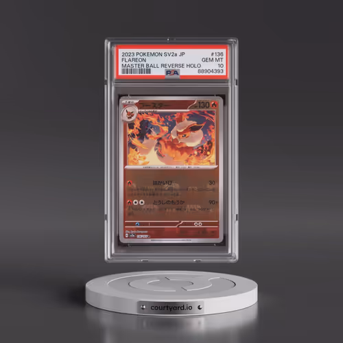 2023 Pokémon Sv2a-Pokémon 151 #136 Flareon - Reverse Holo Master Ball (PSA 10 GEM MINT)