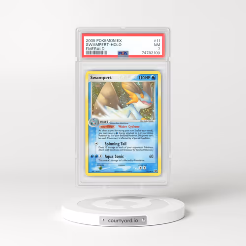 2005 EX Emerald #11 Swampert - Holo (PSA 7 NM)