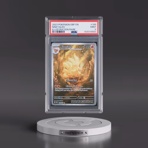 2023 Pokémon Obf EN-Obsidian Flames #199 Ninetales - Illustration Rare (PSA 9 MINT)