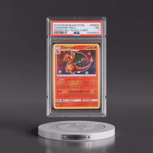 2019 Pokémon SM Black Star Promo #SM226 Charizard - Holo Fall 2019 Collector Chest (PSA 7 NM)