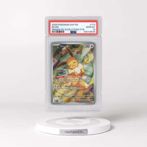 2025 Pokémon Svp EN-SV Black Star Promo #173 Eevee - Prismatic Evolutions Elite Trainer Box (PSA 10