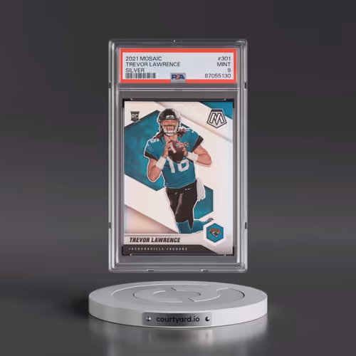 2021 Panini Mosaic #301 Trevor Lawrence - Silver (PSA 9 MINT)