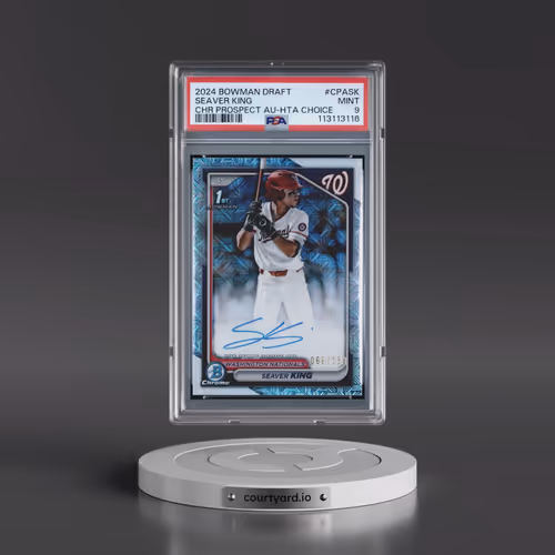 2024 Bowman Draft Chrome Prospect Autographs #CPASK Seaver King - Hta Choice (PSA 9 MINT)