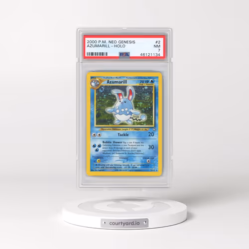 2000 Pokémon Neo Genesis #2 Azumarill - Holo (PSA 7 NM)