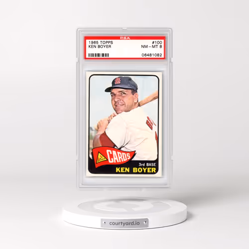 1965 Topps #100 Ken Boyer (PSA 8 NM-MT)