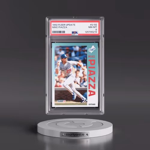 1992 Fleer Update #U-92 Mike Piazza (PSA 8 NM-MT)