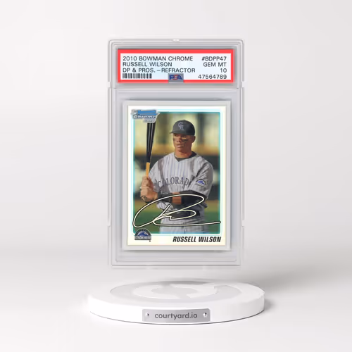 2010 Bowman Chrome Draft Picks & Prospects #BDPP47 Russell Wilson - Refractor (PSA 10 GEM MINT)