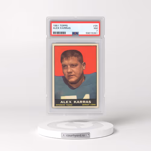 1961 Topps #35 Alex Karras (PSA 7 NM)