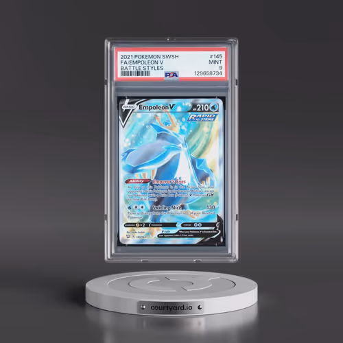 2021 Pokémon Sword & Shield Battle Styles #145 Empoleon V - Holo Full Art (PSA 9 MINT)