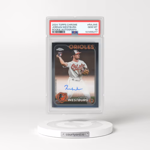 2024 Topps Chrome Rookie Autographs #RAJWE Jordan Westburg (PSA 10 GEM MINT)