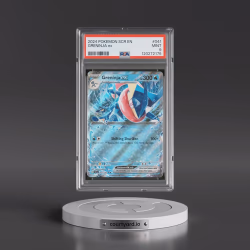 2024 Pokémon Scr EN-Stellar Crown #041 Greninja EX - Holo (PSA 9 MINT)