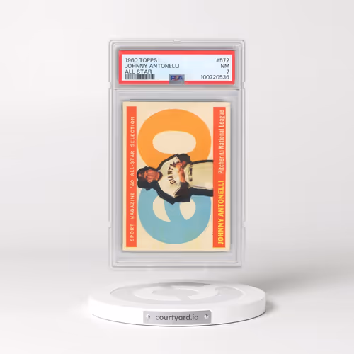 1960 Topps #572 Johnny Antonelli - All Star (PSA 7 NM)