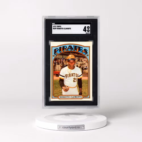 1972 Topps #309 Roberto Clemente (SGC 4 VG-EX)