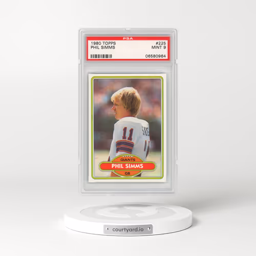 1980 Topps #225 Phil Simms (PSA 9 MINT)