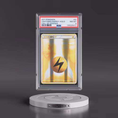2011 Pokémon Call of Legends #91 Lightning Energy - Holo (PSA 8 NM-MT)