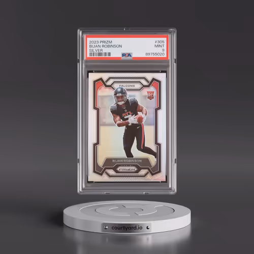 2023 Panini Prizm #305 Bijan Robinson - Silver Prizm (PSA 9 MINT)