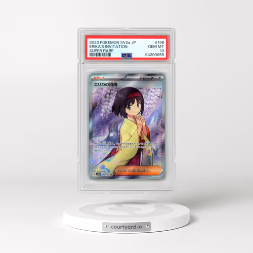 2023 Pokémon Sv2a-Pokemon 151 #196 Erika's Invitation - Super Rare (PSA 10 GEM MINT)