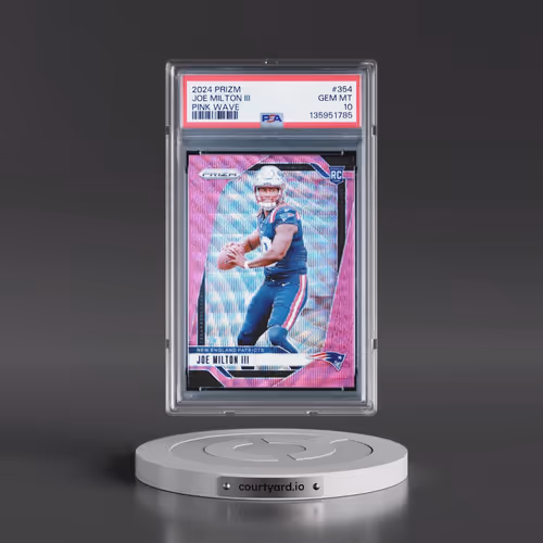 2024 Panini Prizm #354 Joe Milton III - Pink Wave (PSA 10 GEM MINT)