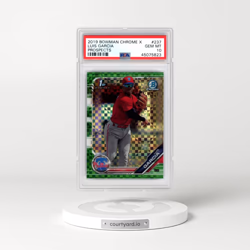 2019 Bowman Chrome X Prospects #237 Luis Garcia (PSA 10 GEM MINT)