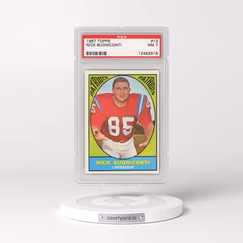 1967 Topps #13 Nick Buoniconti (PSA 7 NM)