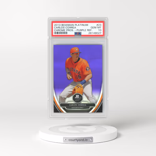 2013 Bowman Platinum Chrome Prospects #23 Carlos Correa - Purple Refractor (PSA 10 GEM MINT)