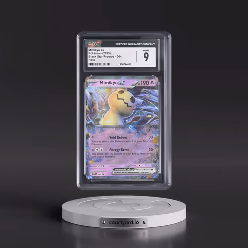 2023 Pokémon Svp EN-SV Black Star Promo #004 Mimikyu EX - Holo Mimikyu EX Sealed Product Promo (CGC