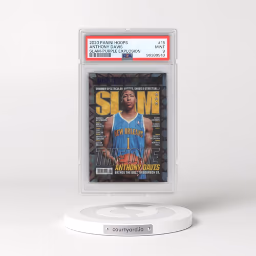 2020 Panini Hoops Slam #15 Anthony Davis - Purple Explosion (PSA 9 MINT)