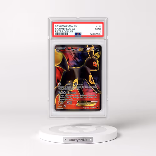 2016 Pokémon XY Fates Collide #119 Umbreon EX - Holo Full Art (PSA 9 MINT)