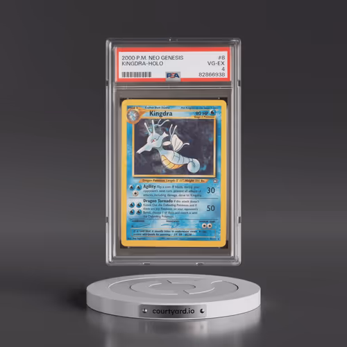 2000 Pokémon Neo Genesis #8 Kingdra - Holo (PSA 4 VG-EX)
