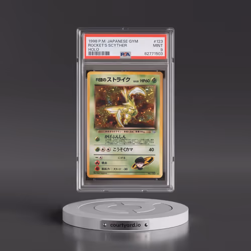 1998 Pokémon Gym #123 Rocket's Scyther - Holo (PSA 9 MINT)