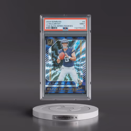 2024 Panini Donruss the Elite Series Rookies #4 JJ McCarthy (PSA 9 MINT)