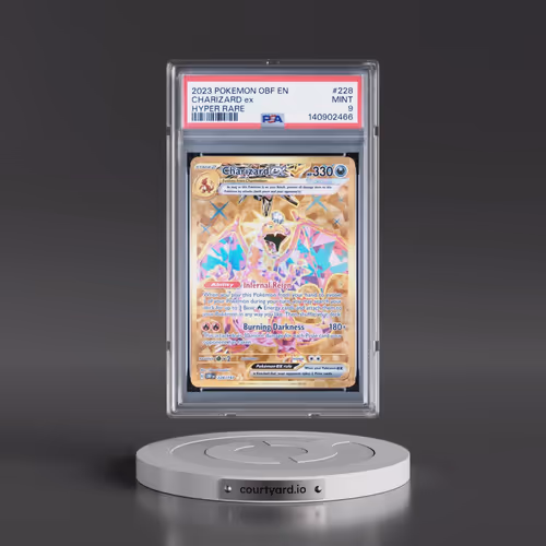2023 Pokémon Obf EN-Obsidian Flames #228 Charizard EX - Holo Hyper Rare (PSA 9 MINT)
