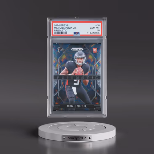 2024 Panini Prizm Prizmatic #10 Michael Penix Jr. (PSA 10 GEM MINT)