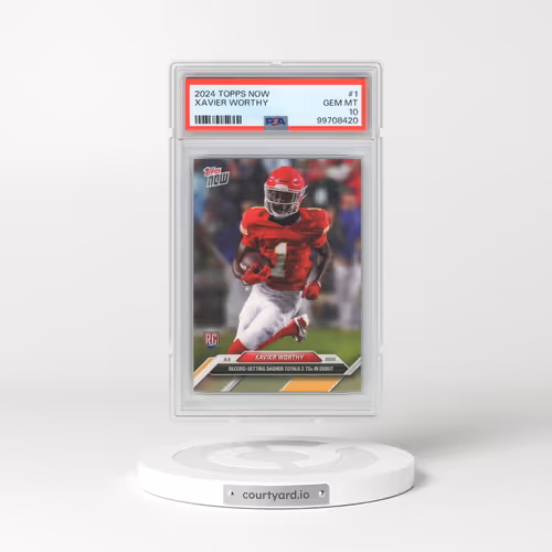2024 Topps Now #1 Xavier Worthy (PSA 10 GEM MINT)